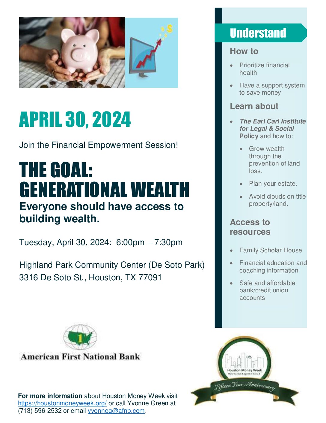 The Goal:  Generational Wealth